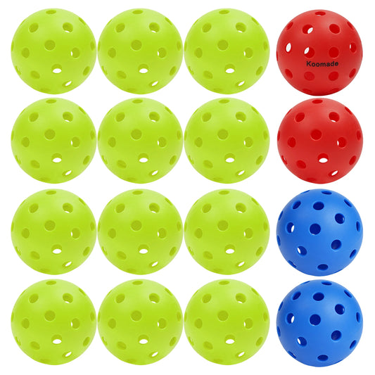 USAPA Standard Outdoor Pickleballs 40-Hole Design For All Weather Play