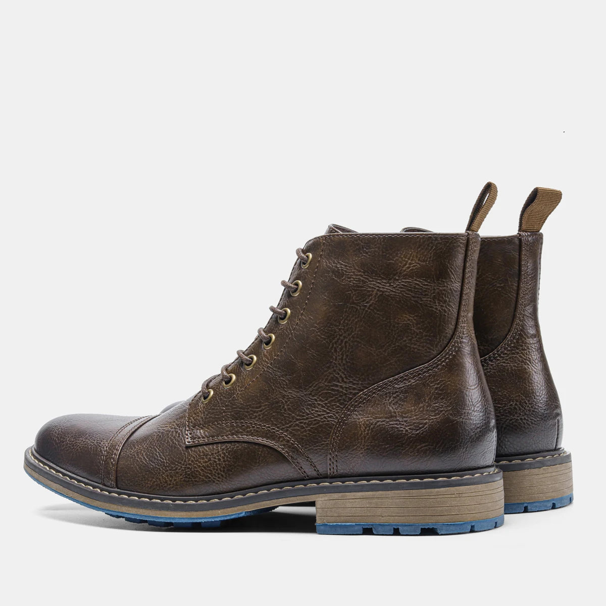 Hecrafted Comfortable Fashion Ankle Boots For Men With Zip Closure