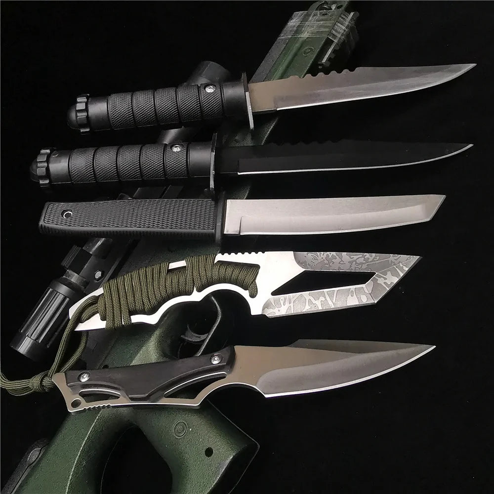 Spring Assisted Tactical Tanto Knife for Outdoor Hunting and Utility