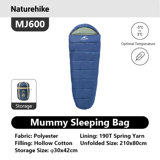 Naturehike Mummy Camping Sleeping Bag for Adults Warm and Cozy