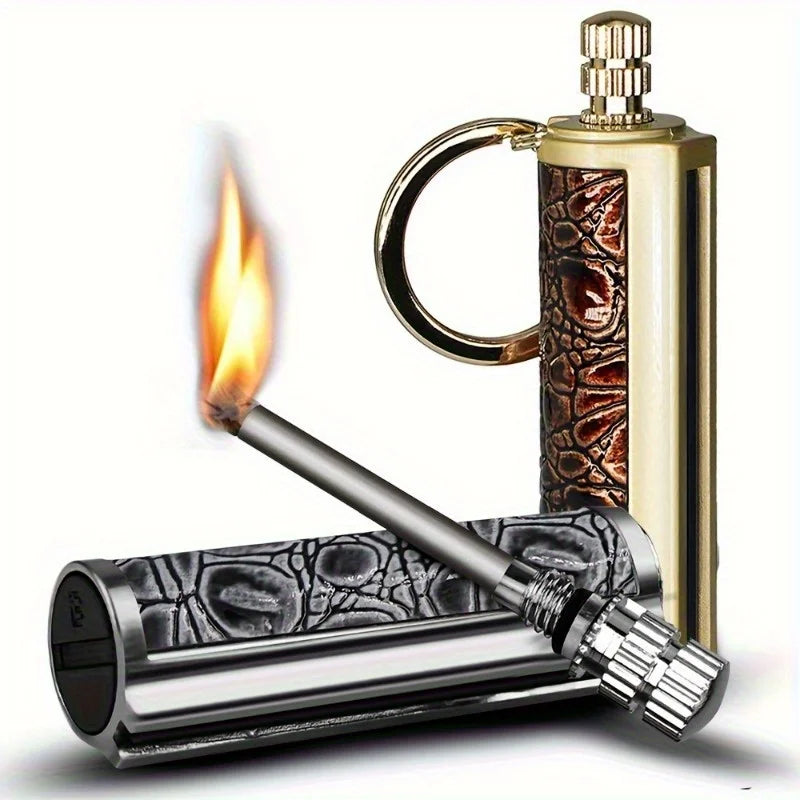Reusable Waterproof Metal Lighter for Camping and Outdoor Use