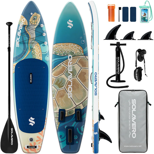 Nebmaax Inflatable Stand Up Paddle Board With Non Slip Deck