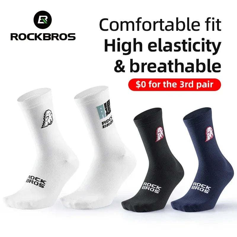 Rockbros Breathable High Elasticity Unisex Cycling Running Socks
