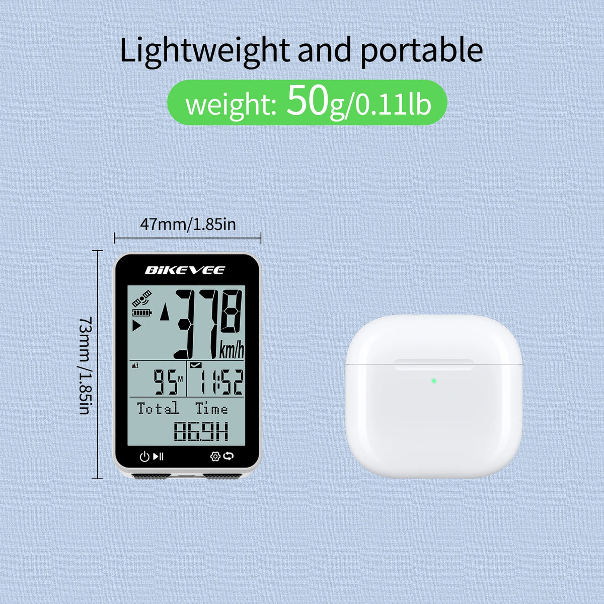 Bikevee Wireless GPS Bike Computer With Waterproof Cycling Speedometer