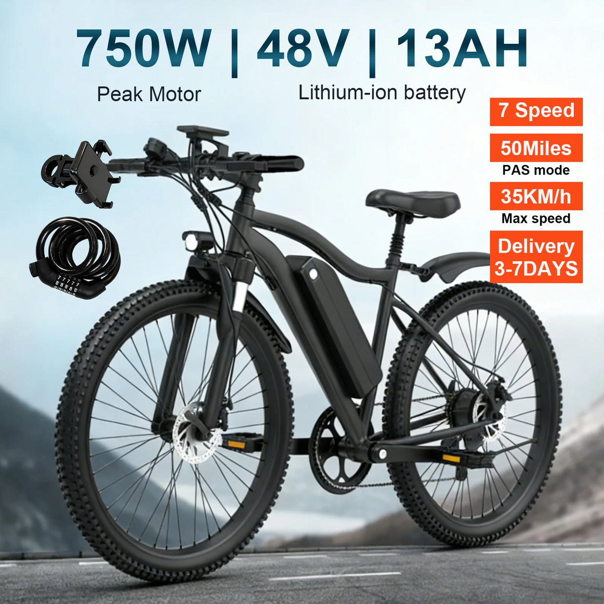Toofly Mountain Electric Bicycle For Adults With Efficient Battery