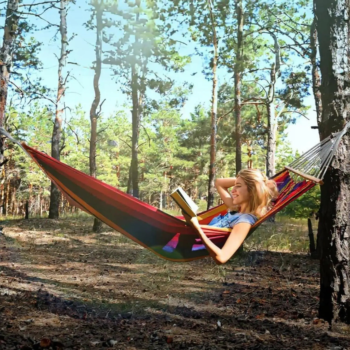 GYROOR Adjustable Stand Hammock with 600 Pound Capacity