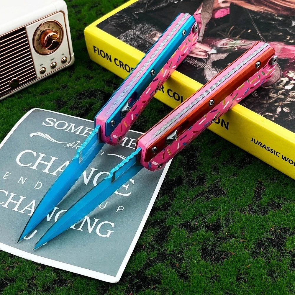 Multifunctional Folding Camping Knife With 440C Blade For Outdoor Use
