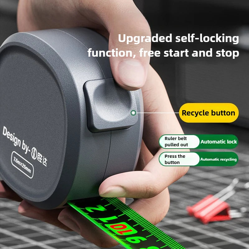 Deli Metric Steel Tape Measure With Automatic Lock