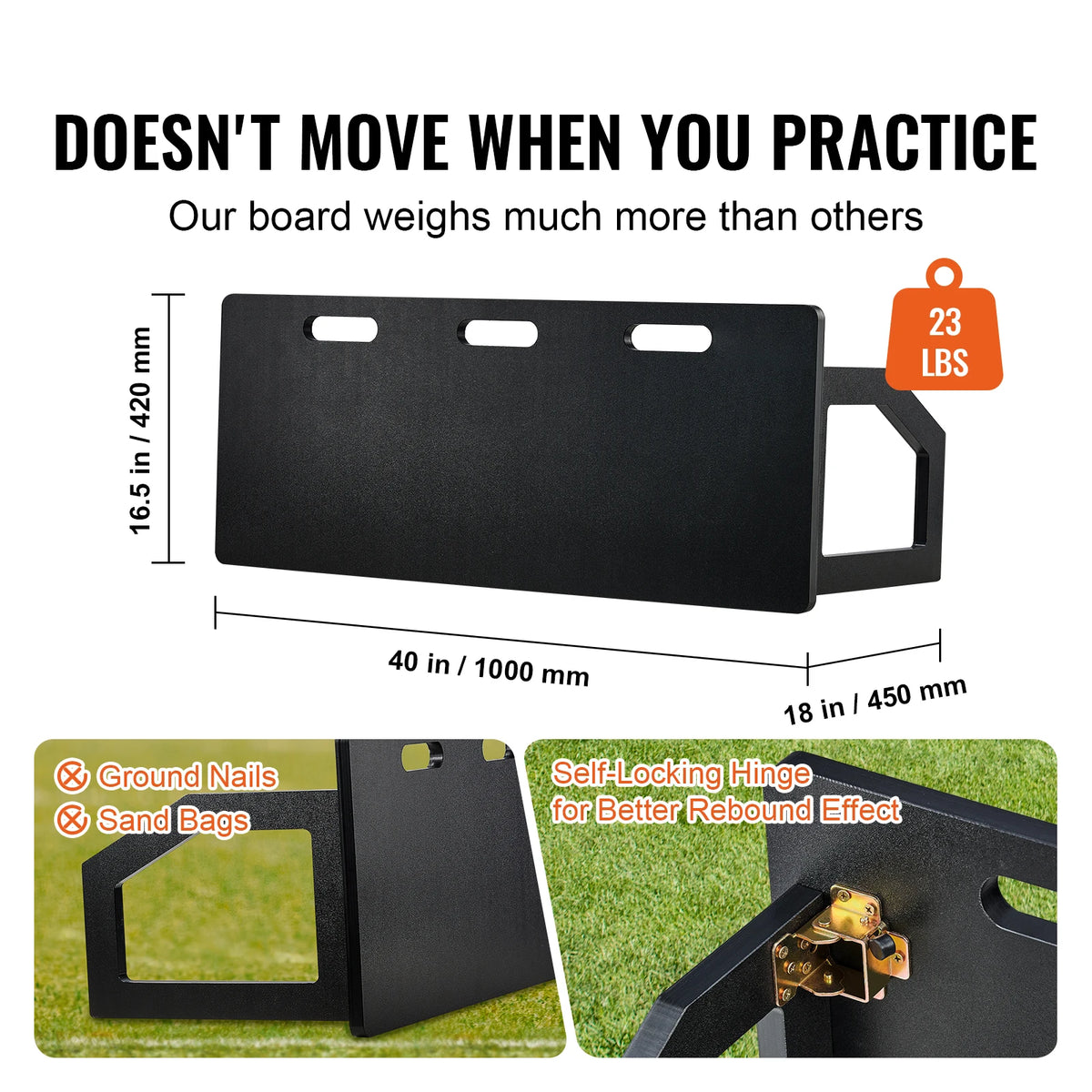 SucceBuy Foldable Soccer Rebounder Board for Passing and Shooting Practice