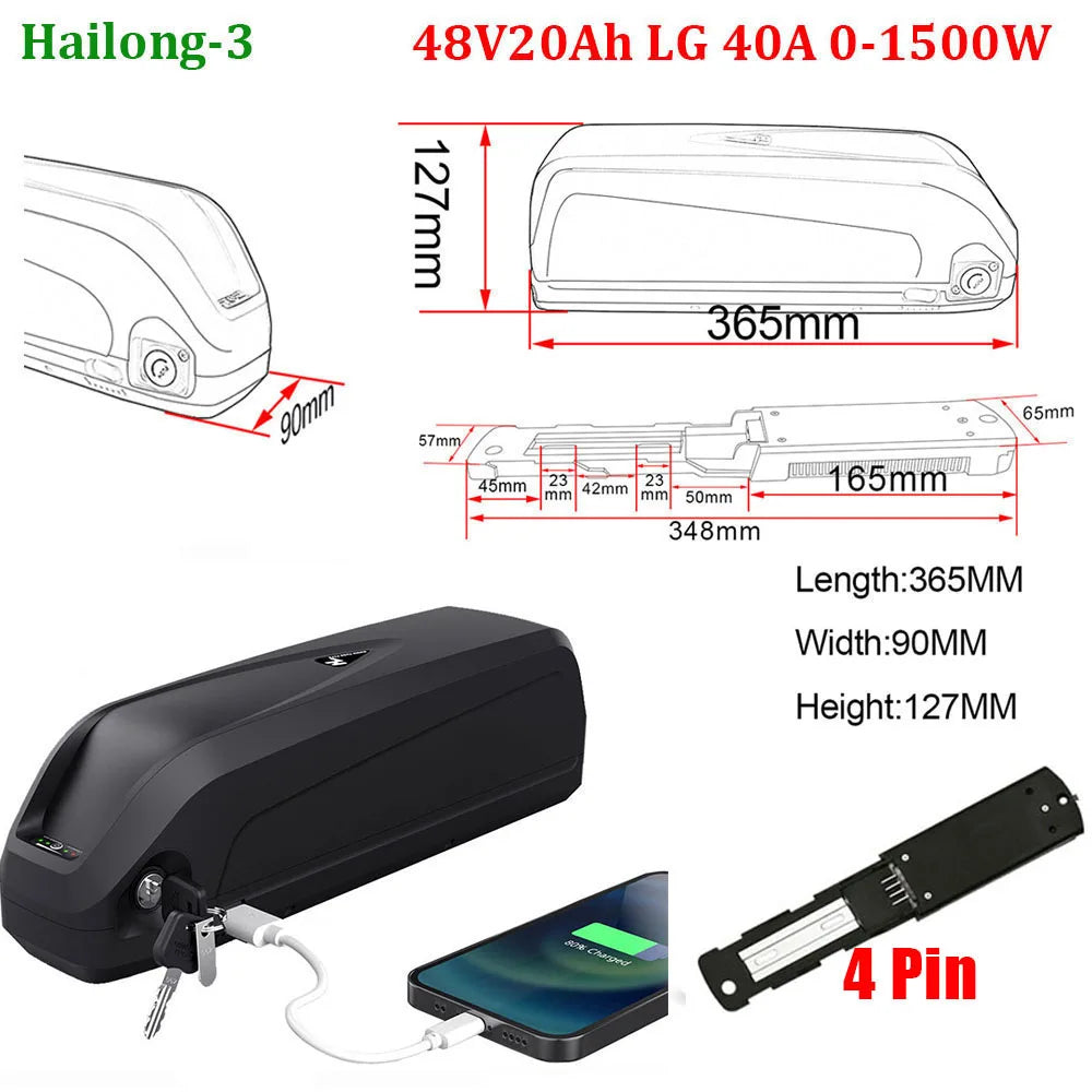 UNITPACKPOWER 21700 Lithium Ion Electric Bike Battery Pack