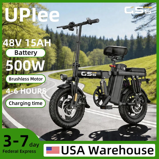 UPlee GS5 Folding Electric Bike With Removable Lithium Battery