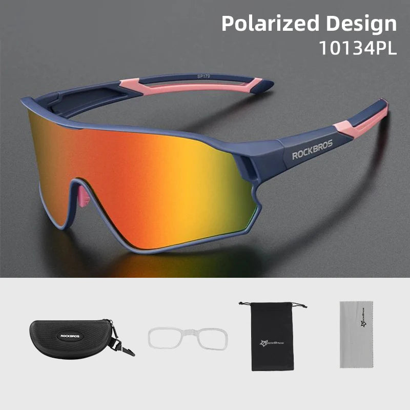 ROCKBROS Polarized UV400 Sports Sunglasses for Cycling and Outdoor Use