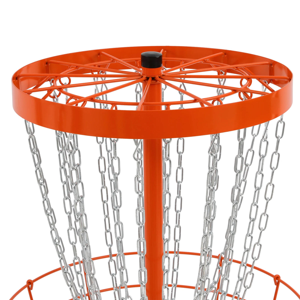 Portable Disc Golf Basket 24 Chains Iron Outdoor Practice Target