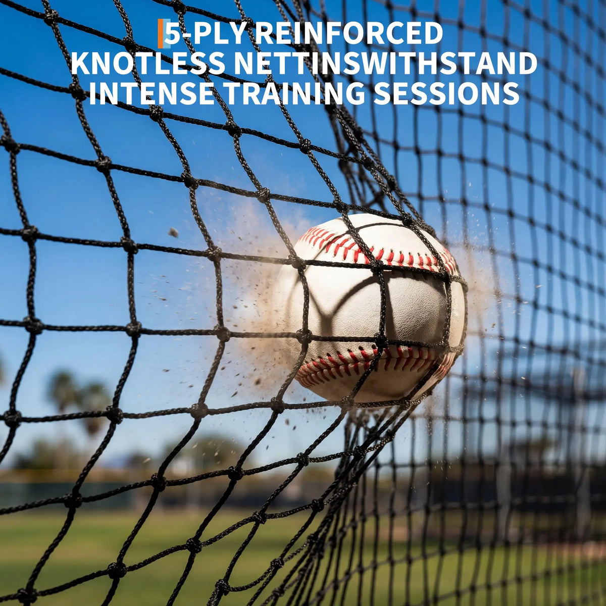 HiMISS Baseball Batting Cage With Frame And Net For Practice
