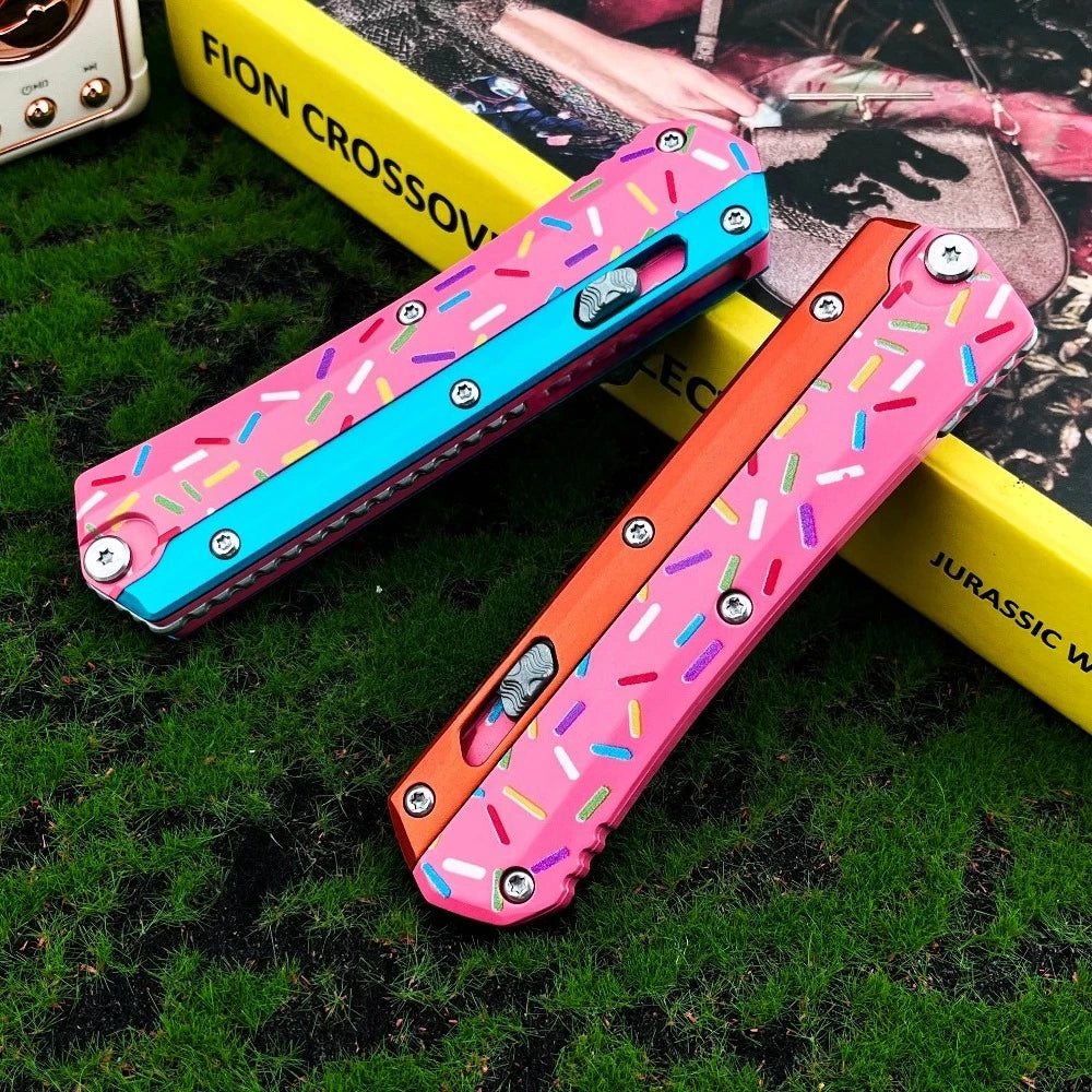 Multifunctional Folding Camping Knife With 440C Blade For Outdoor Use