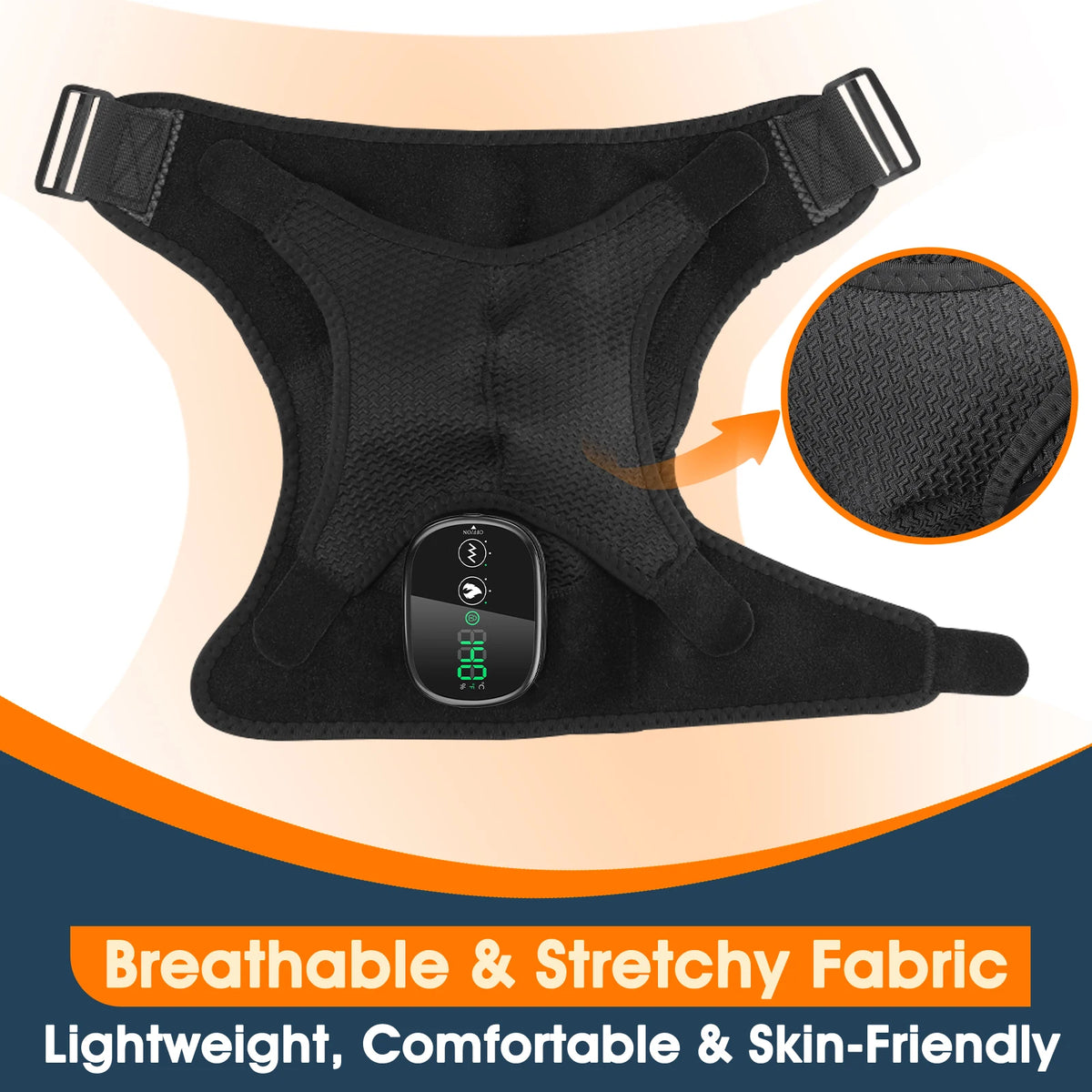 Rechargeable Electric Heating Shoulder Massage Belt for Joint Relief