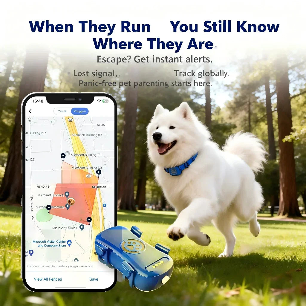 WANWAYTECH GPS Tracker for Dogs and Cats With 4G Tracking