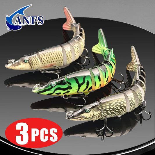 ANFS Jointed Swimbait Fishing Lures for Bass Trout and Perch