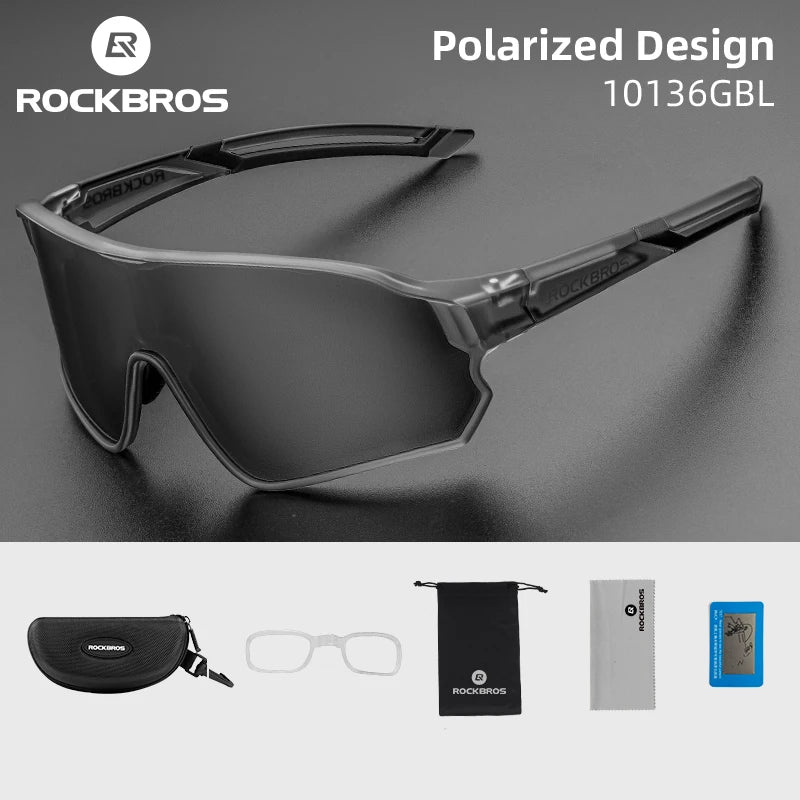 ROCKBROS Polarized UV400 Sports Sunglasses for Cycling and Outdoor Use