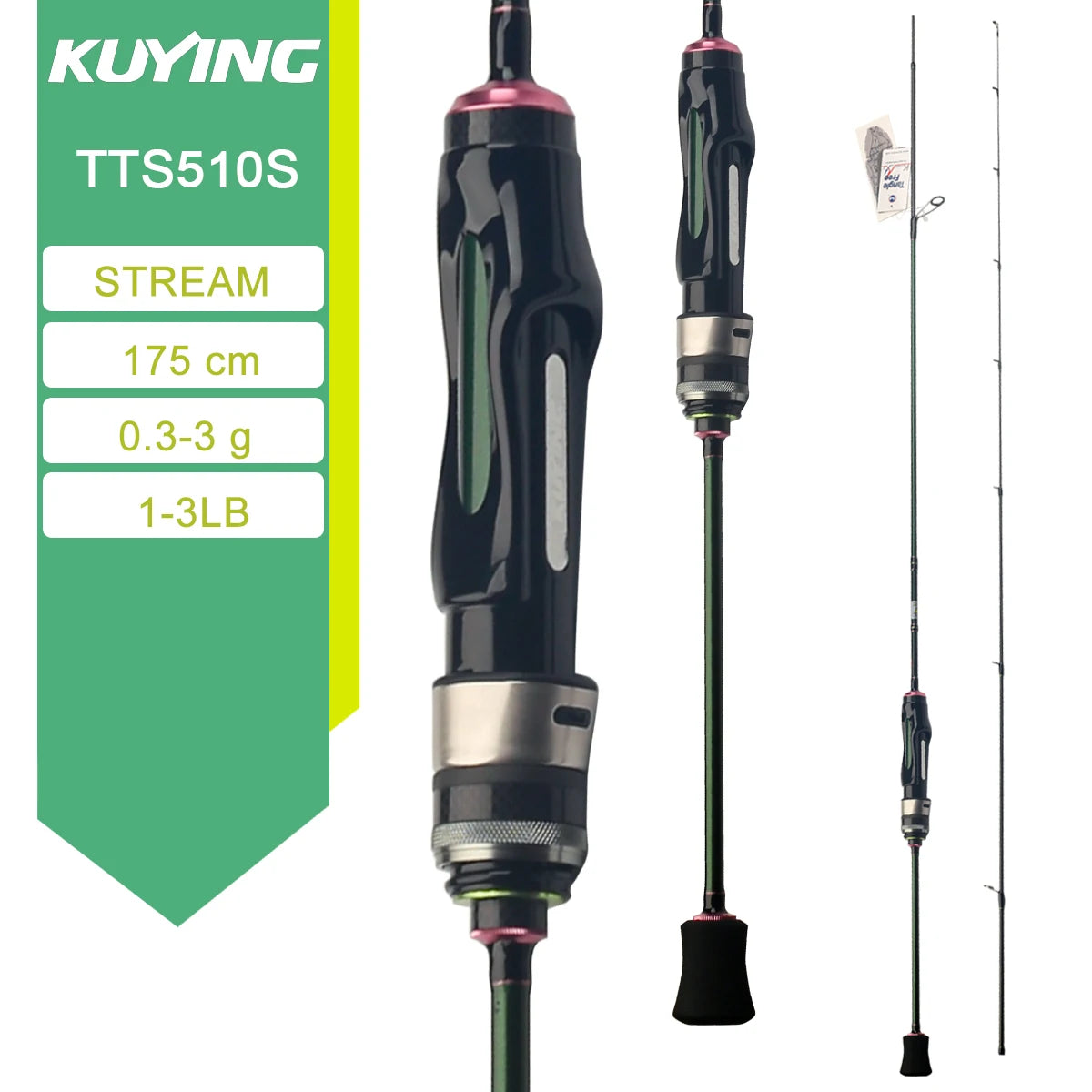 Kuying Teton Carbon Spinning Casting Fishing Rod With Fuji Components