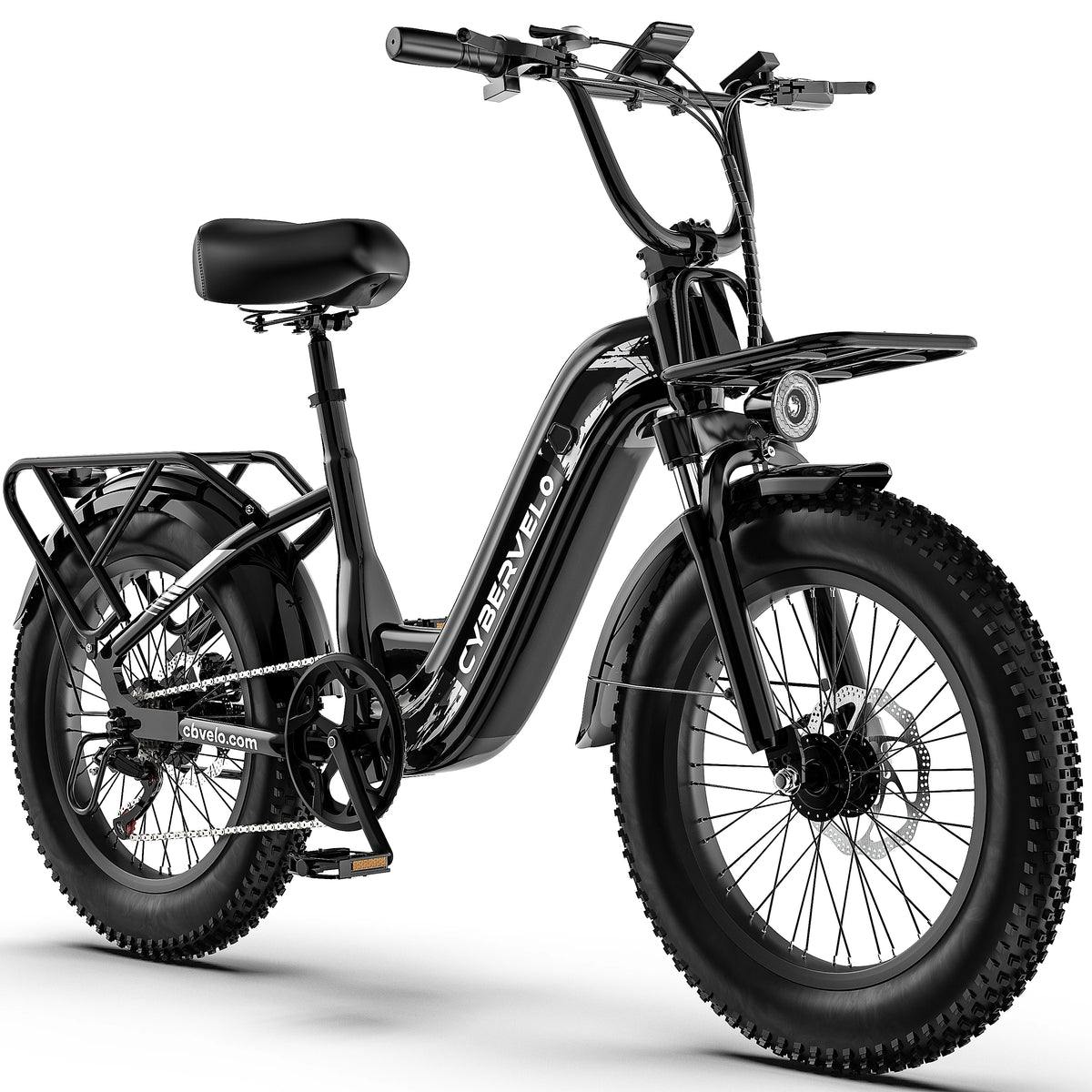 Cybervelo 1000W Electric Bike 48V Battery Step Through