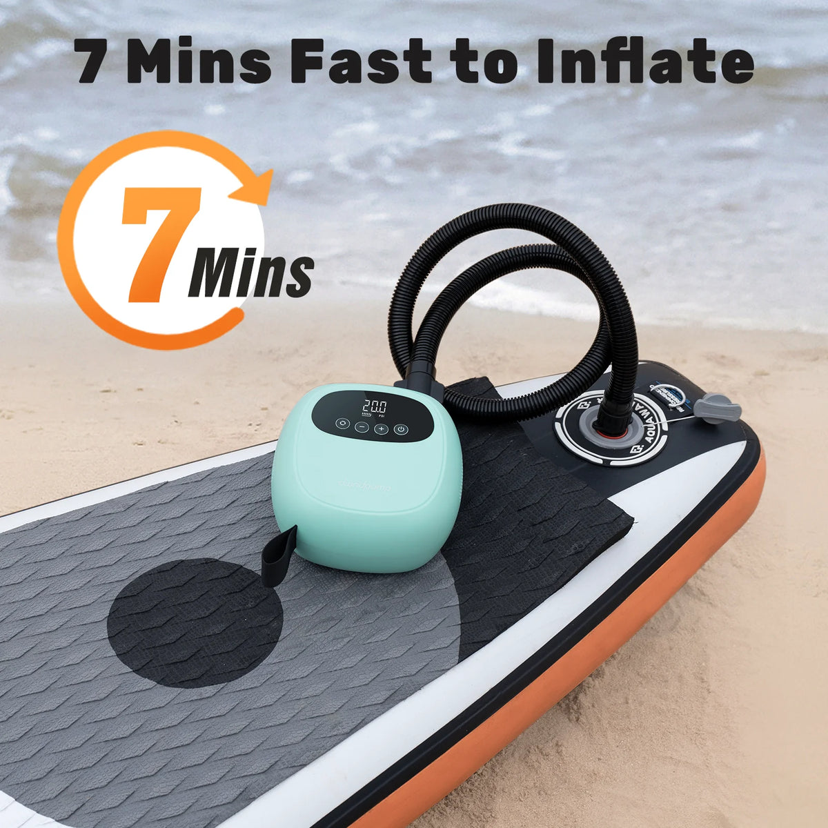 Dwndpump Rechargeable Electric SUP Pump for Paddle Boards