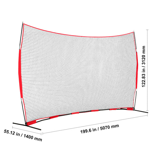 Portable Sports Backstop Net With Carry Bag For Training