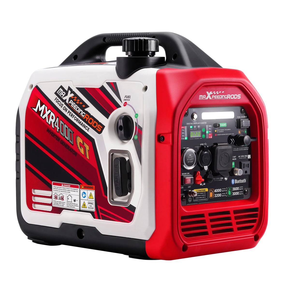 Maxpeedingrods 4KW Dual Fuel Inverter Generator With Electric Start