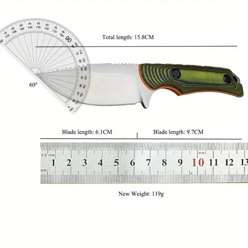BM Two Tone G10 Handle 8Cr13Mov Fixed Blade Survival Knife