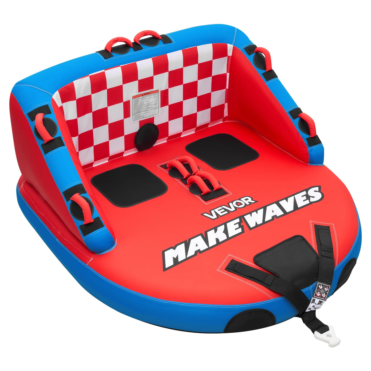 SucceBuy Full Nylon Towable Boating Tubes With Dual Tow Points