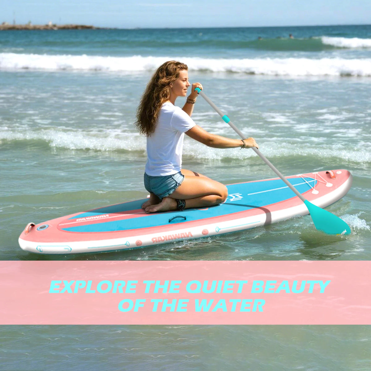 Inflatable Stand Up Paddleboard for Surfing, Fishing and Recreation