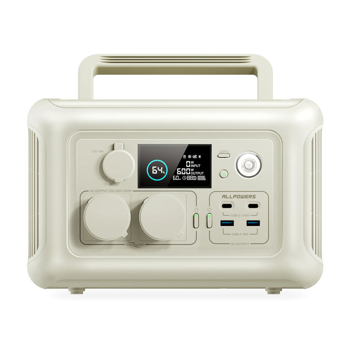 ALLPOWERS Portable Solar Charger With LiFePO4 Power Station