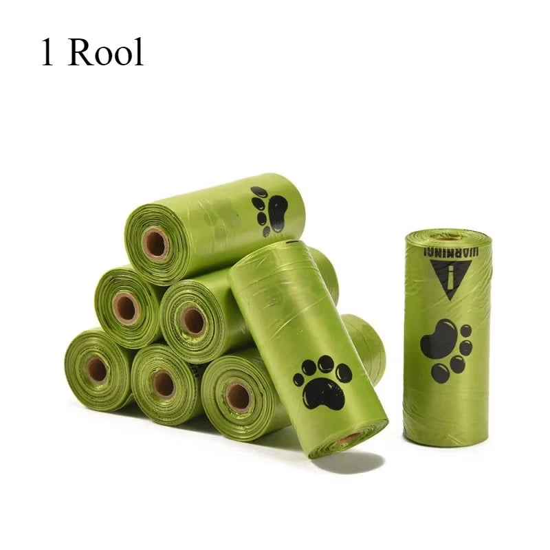 Extra Thick Leak Proof Paw Print Pet Waste Disposal Bags