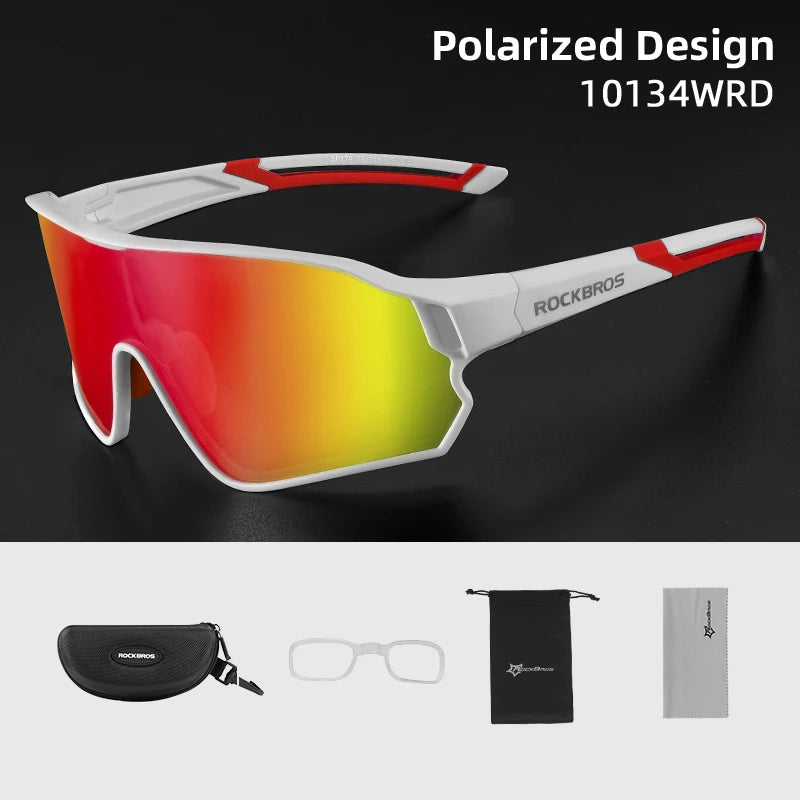 ROCKBROS Polarized UV400 Sports Sunglasses for Cycling and Outdoor Use