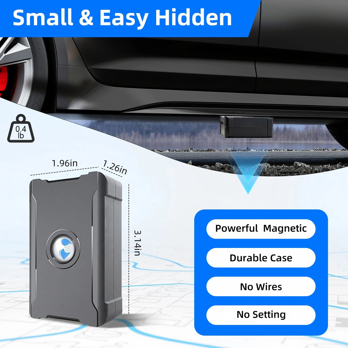 Loverich GPS Tracker for Vehicles With Real Time Location Tracking