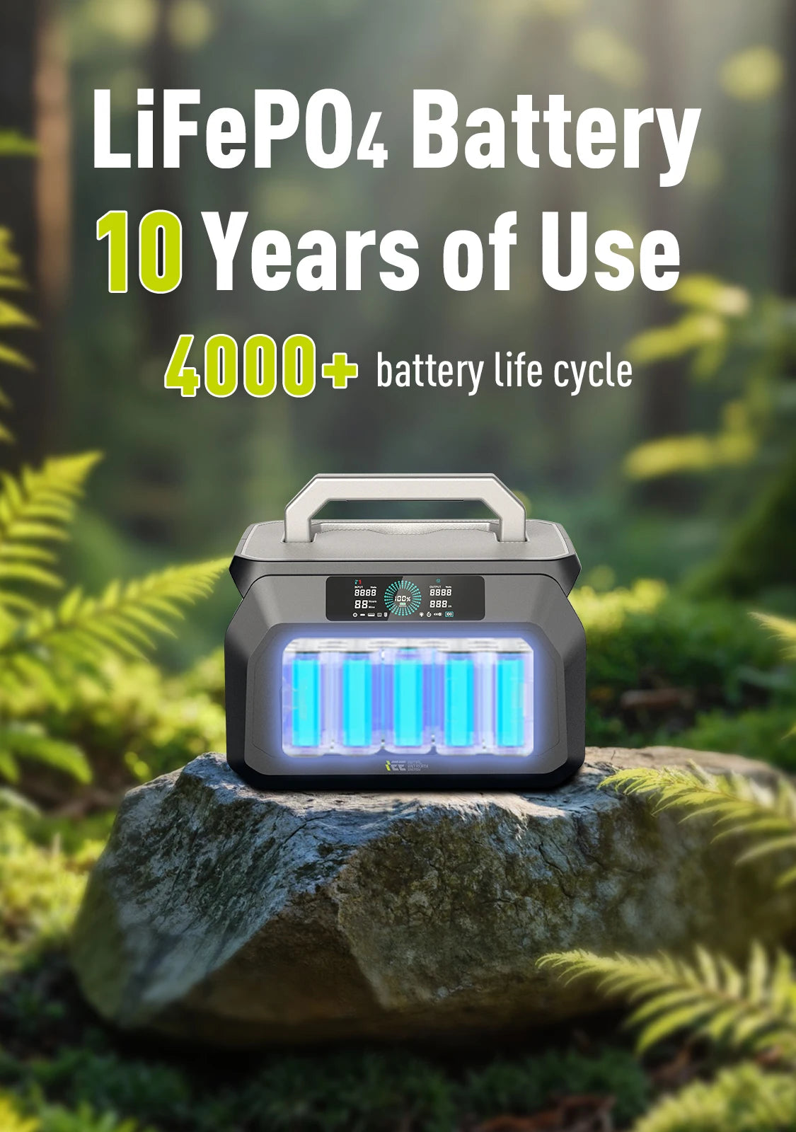 IEE Portable Power Station LiFePO4 Backup for Camping and Emergencies