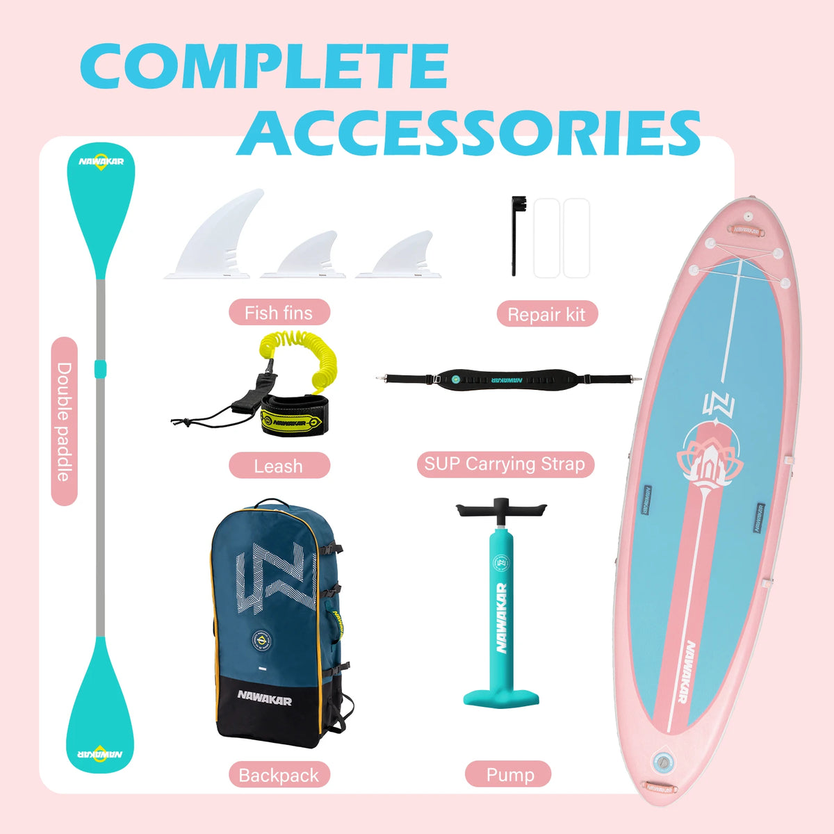 Inflatable Stand Up Paddleboard for Surfing, Fishing and Recreation