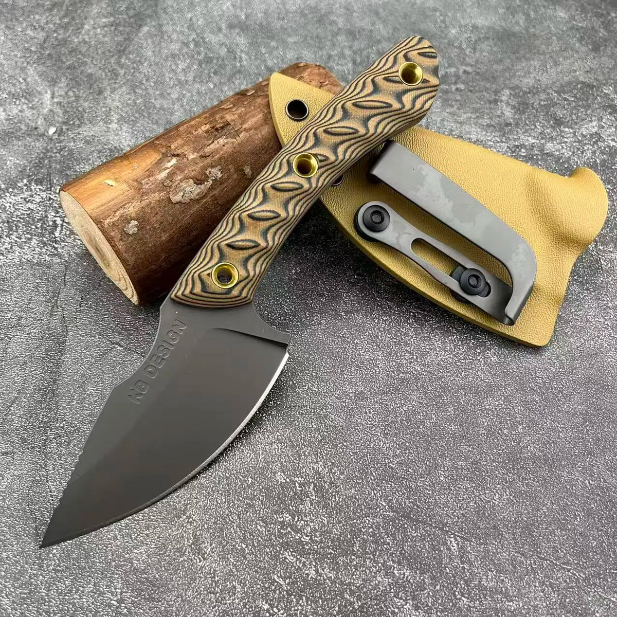 Stainless Steel Fixed Blade Outdoor Camping And Hiking Knife