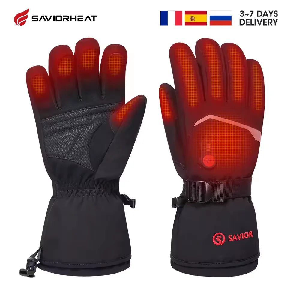 Savior Waterproof Rechargeable Heated Gloves for Skiing and Hiking