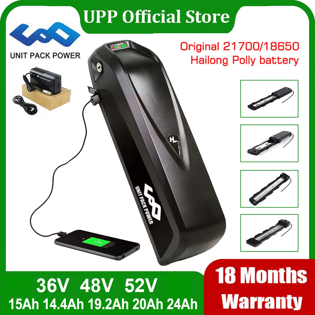 UNITPACKPOWER 21700 Lithium Ion Electric Bike Battery Pack