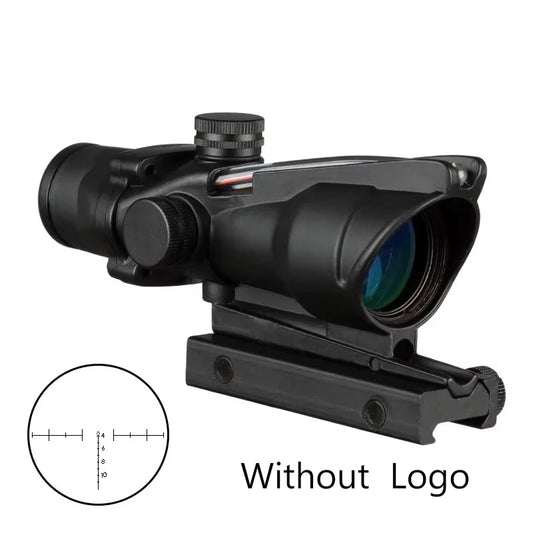 Bestsight Illuminated Fiber Optic Rifle Scope With Etched Reticle