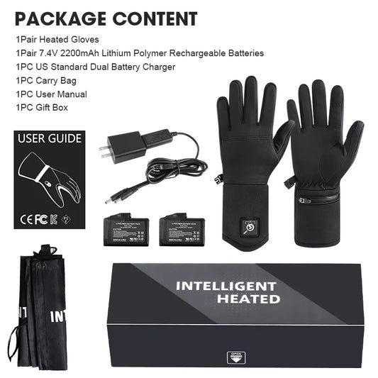 Savior Rechargeable Heated Gloves for Skiing and Outdoor Sports